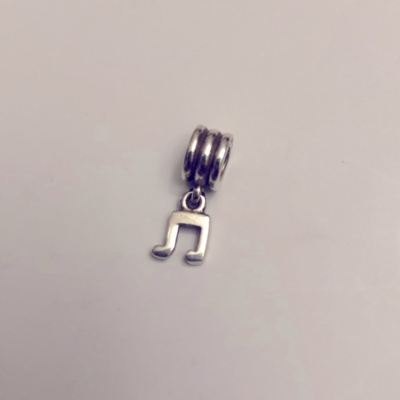 Pandora Sterling Silver 925 Charm Retired Dangling Music Notes - Picture 2 of 3